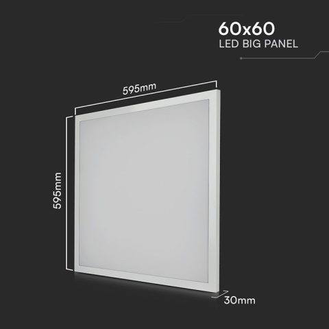 PANOU LED 60x60 36W APLICAT/INCASTRAT 3960LM 6500K ALB RECE, CIP SAMSUNG [9]