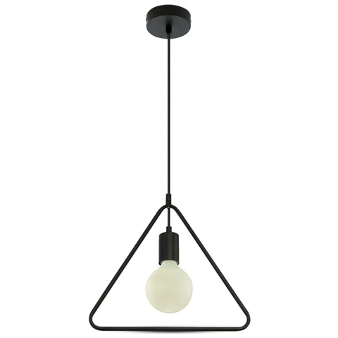 PENDUL TAVAN MAX E27 60W IP20 MODEL GEOMETRIC - NEGRU MAT [1]