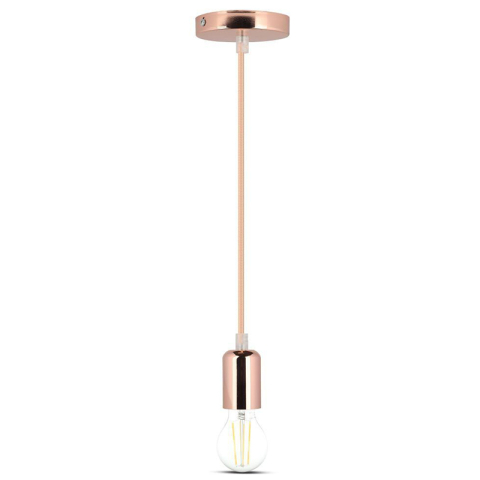 PENDUL TAVAN SOCLU E27 METAL GOLD ROSE [2]