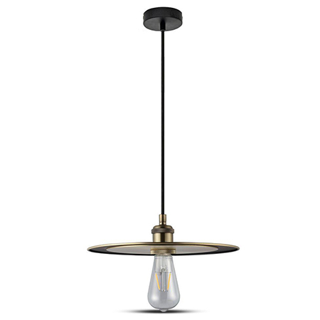 Lustre - PENDUL TAVAN SOCLU E27 - ROZ AURIU