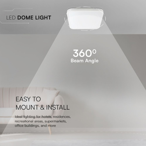 PLAFONIERA 18W IP44 4000K ALB NEUTRU - ALB [6]