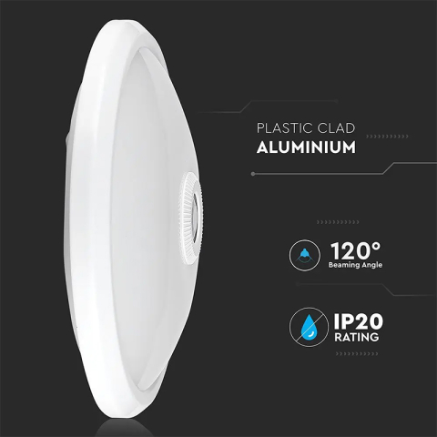 PLAFONIERA LED 12W IP20 SENZOR DE MISCARE 4000K ALB NEUTRU [2]