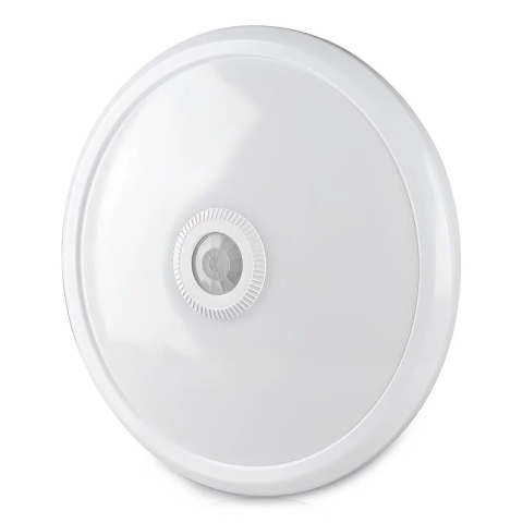 PLAFONIERA LED 12W IP20 SENZOR DE MISCARE 6400K ALB RECE [1]