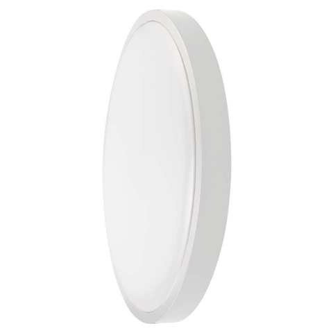 PLAFONIERA LED 18W IP44 CU SENZOR 6500K ALB RECE - ALB [1]
