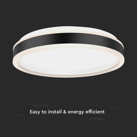 PLAFONIERA LED 24W 3IN1 - NEGRU [4]