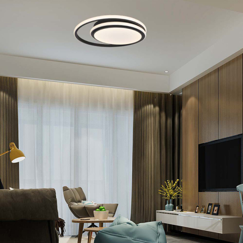 PLAFONIERA LED 24W 3IN1 - NEGRU [7]