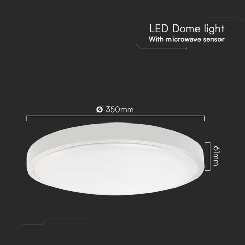 PLAFONIERA LED 24W 4000K IP44 CU SENZOR DE MISCARE [4]