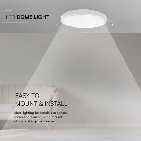 PLAFONIERA LED 24W IP44 6500K ALB RECE - ALB [6]