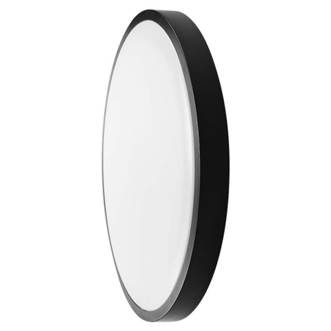 PLAFONIERA LED 24W IP44 6500K ALB RECE - NEGRU [1]