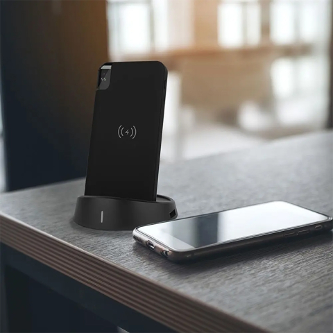 POWER BANK 8000MAH INCARCARE WIRELESS MODEL STAND - NEGRU [6]