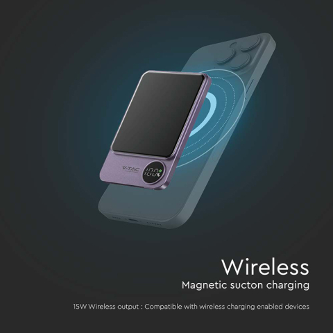 POWER BANK ULTRA SLIM 5000MAH WIRELESS FAST CHARGING [6]