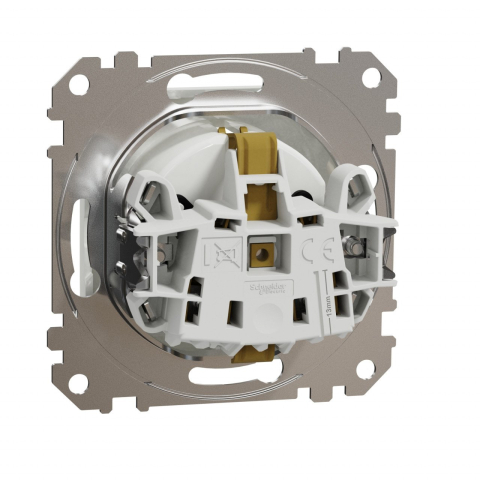 Priza simpla cu impamantare, 16A, IP20, Alb Schneider Sedna Design SDD111021 [4]