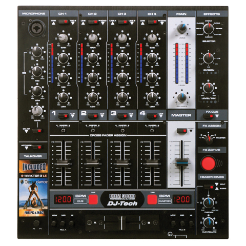 PROFESSIONAL DJ MIXER WITH EFFECTS AND BPM [1]
