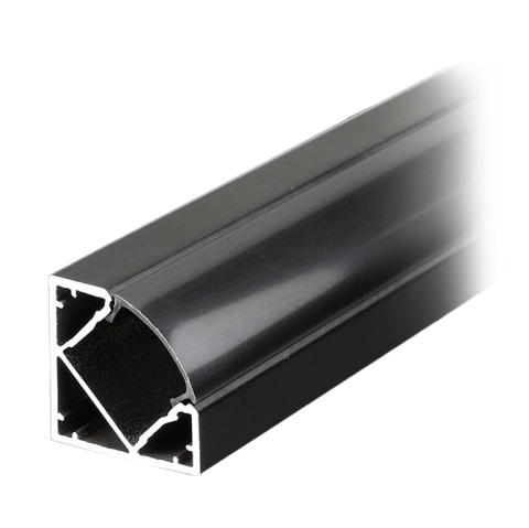 PROFIL ALUMINIU PENTRU BANDA LED 2M 19MM X 19MM - NEGRU [1]