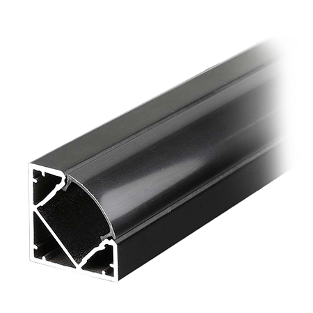 Profil banda LED - PROFIL ALUMINIU PENTRU BANDA LED 2M 19MM X 19MM - NEGRU