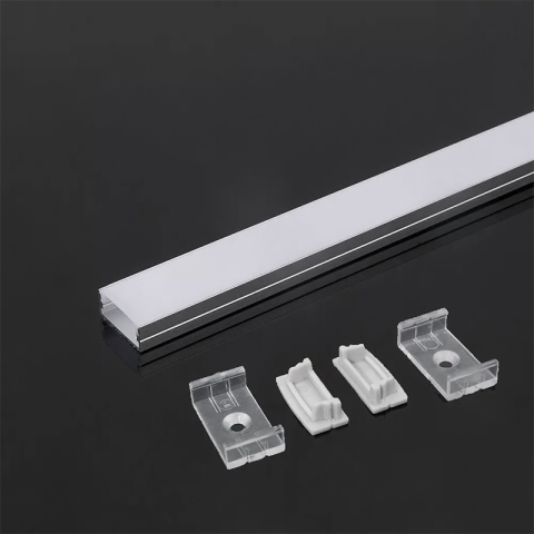 PROFIL ALUMINIU PENTRU BANDA LED 2M 23.5MM X 10MM MAT [2]