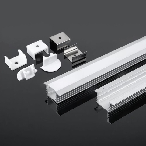 PROFIL ALUMINIU PENTRU BANDA LED 2M 24.5MM X 12.2MM MAT [2]