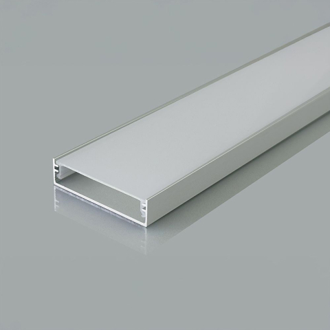 PROFIL ALUMINIU PENTRU BANDA LED 2M 40MM X 10MM - ARGINTIU [3]