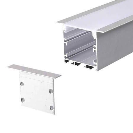 Profil banda LED - PROFIL ALUMINIU PENTRU BANDA LED 2M 50MM X 35MM ALB