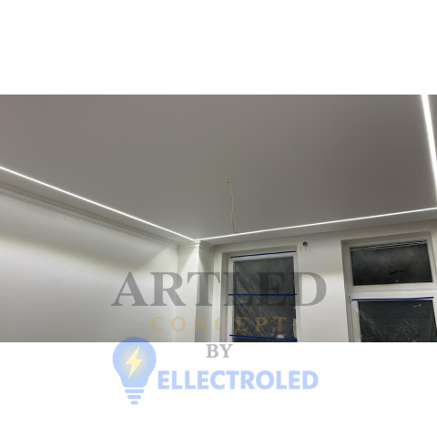 Profil aluminiu pentru banda LED incastrat pentru rigips 2M IP20 V-TAC 3359 [2]