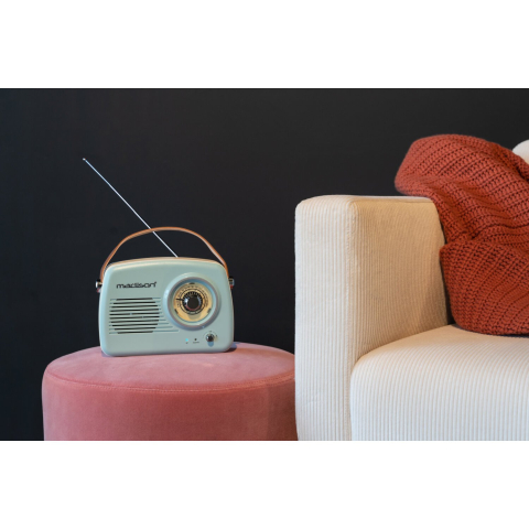 RADIO FM/DAB PORTABIL VINTAGE 30W CU FUNCTIE BLUETOOTH/AUX [2]