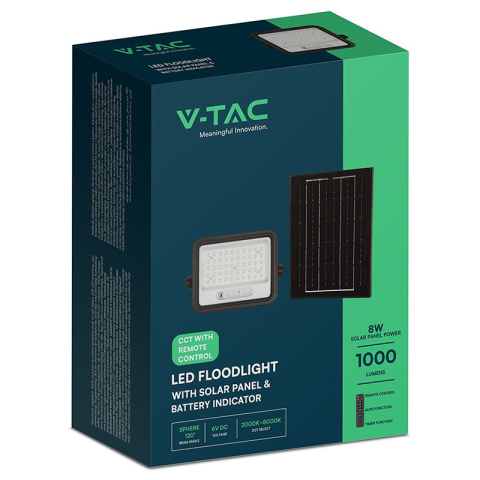 REFLECTOR CU INCARCARE SOLARA 100W 1200LM 7IN1 - NEGRU [10]