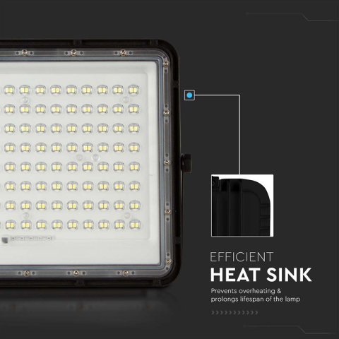 REFLECTOR CU INCARCARE SOLARA 20W 1800LM 6400K - NEGRU [13]