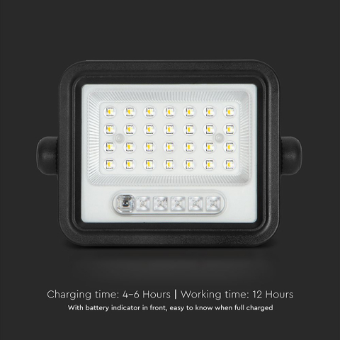 REFLECTOR CU INCARCARE SOLARA 50W 1200LM 7IN1 - NEGRU [3]