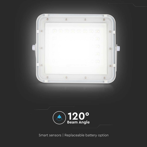 REFLECTOR CU INCARCARE SOLARA 6W 400LM 6400K - ALB [12]