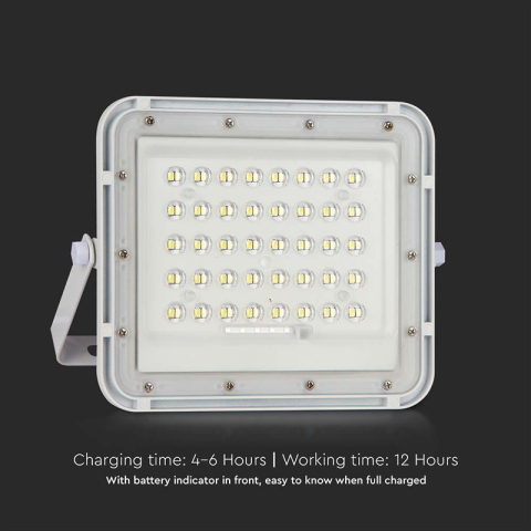 REFLECTOR CU INCARCARE SOLARA 6W 400LM 6400K - ALB [3]