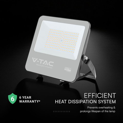 REFLECTOR LED 100W 135LM/W 6500K IP65 CABLU 1M CIP CREE - NEGRU/GRI [6]