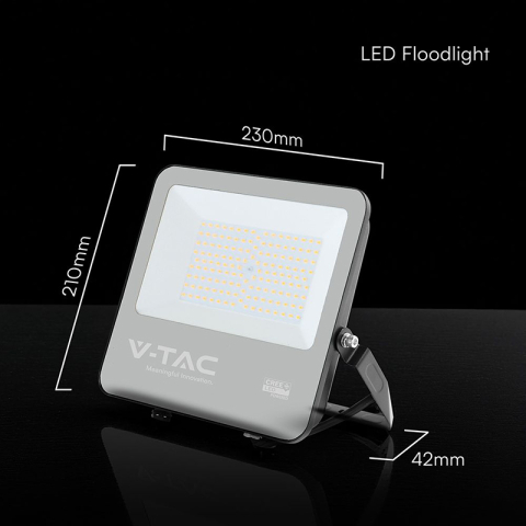 REFLECTOR LED 100W 135LM/W 6500K IP65 CABLU 1M CIP CREE - NEGRU/GRI [4]