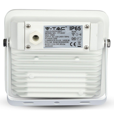 REFLECTOR LED SMART RGB + ALB 20W IP65 - ALB [10]