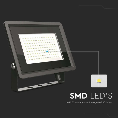 REFLECTOR LED SMD 100W 6400K IP65 - NEGRU [5]