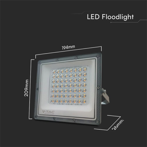 REFLECTOR LED SMD 50W 3IN1 IP65 CABLU - GRI [3]