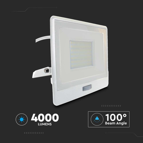 REFLECTOR LED SMD 50W 4000K IP65 CU SENZOR MISCARE - ALB [3]