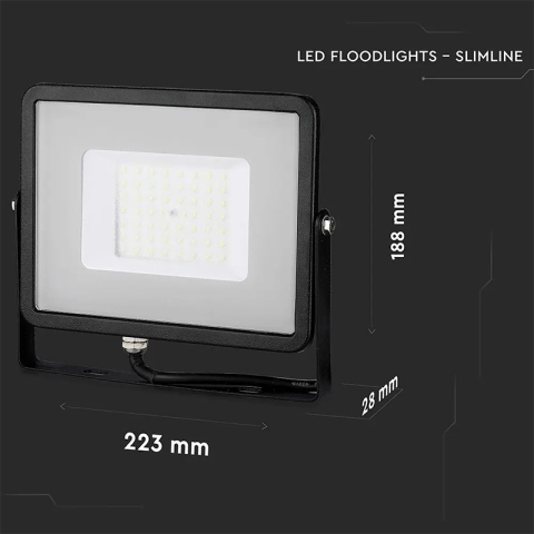 REFLECTOR LED SMD 50W 4000K IP65 NEGRU, CIP SAMSUNG [12]