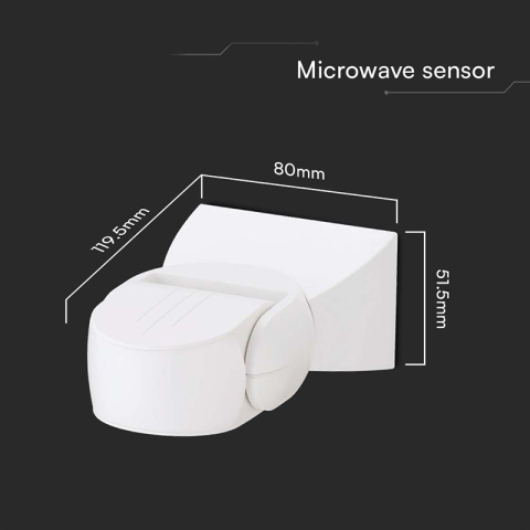 SENZOR DE MISCARE 300W 180GR IP65 - ALB [3]