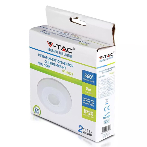 SENZOR MISCARE MONTAJ TAVAN 360GR - ALB [6]