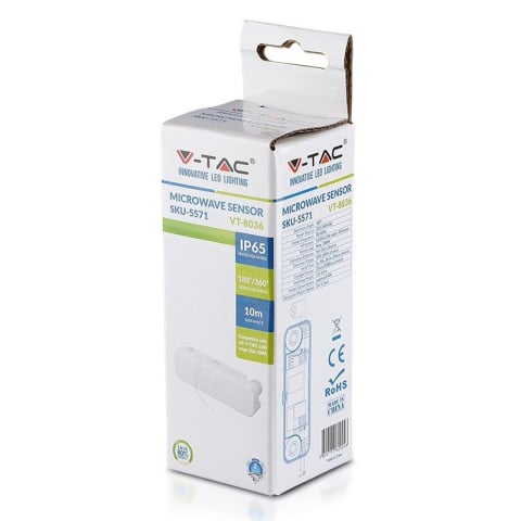 SENZOR MISCARE PENTRU REFLECTOARE LED MAX 200W IP65, ALB [3]