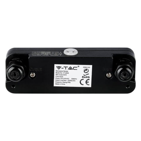 SENZOR MISCARE PENTRU REFLECTOARE LED MAX 200W IP65,NEGRU [2]