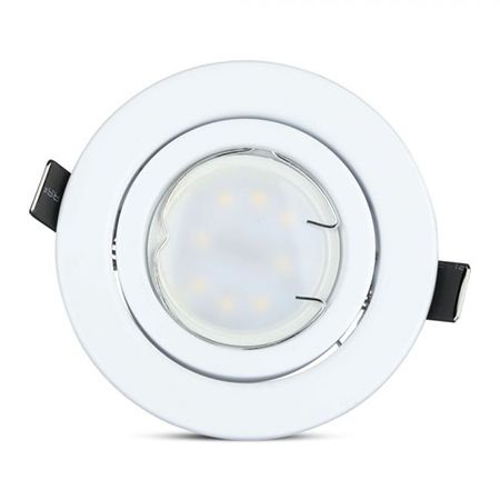 Spot LED - SET 3 SPOTURI LED GU10 5W 3000K ALB CALD - ALB