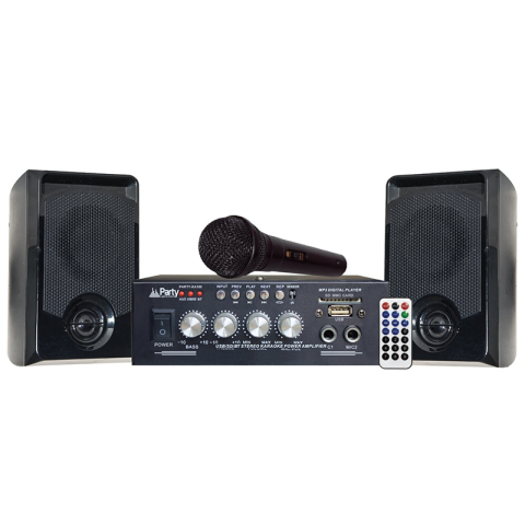 SET KARAOKE CU AMPLIFICATOR 2X50W + 2 BOXE CU BLUETOOTH/USB/SD [2]