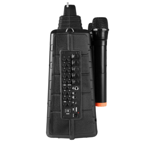 SET PORTABIL KARAOKE CU ECRAN INCORPORAT 14.1" SI 2 MIC WIRELESS [7]