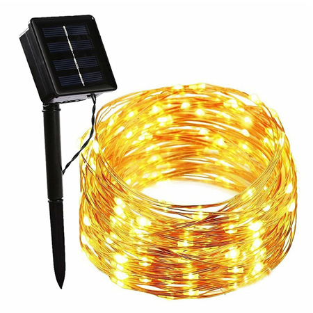 Iluminat festiv - SIR ILUMINAT CU INCARCARE SOLARA IP44 ALB CALD