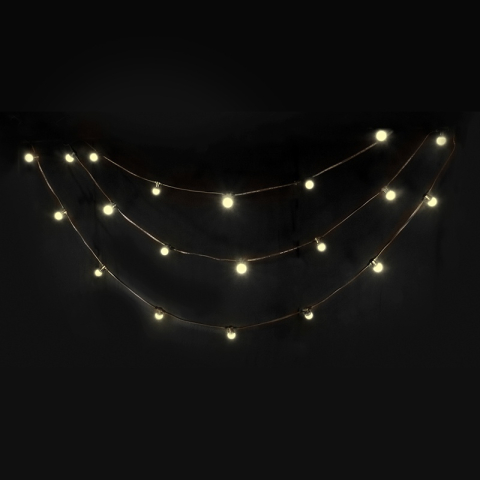 SIR ILUMINAT FESTIV 10M IP44 CU 20 BECURI LED ALB CALD [2]
