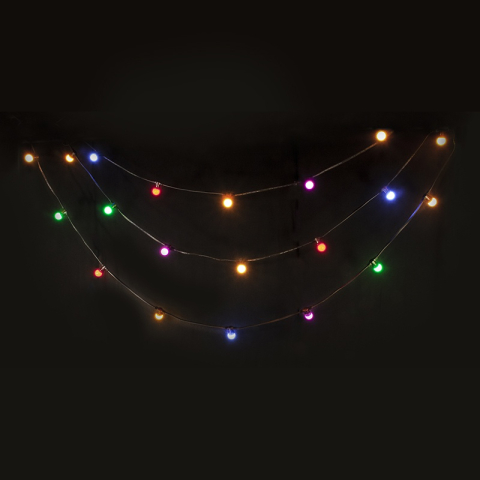 SIR ILUMINAT FESTIV 10M IP44 CU 20 BECURI LED COLORATE [2]