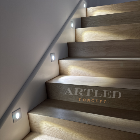 SPOT LED STEPLIGHT 3W 4000K ALB NEUTRU [1]