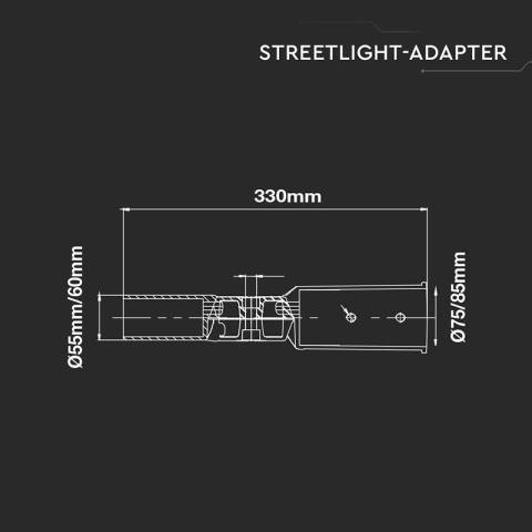 SUPORT PRINDERE LAMPA STRADALA 65MM [2]