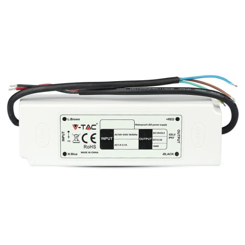 Sursă Alimentare LED 12V 150W 12.5A IP67 V-TAC pentru Benzi LED SKU-3248 [3]